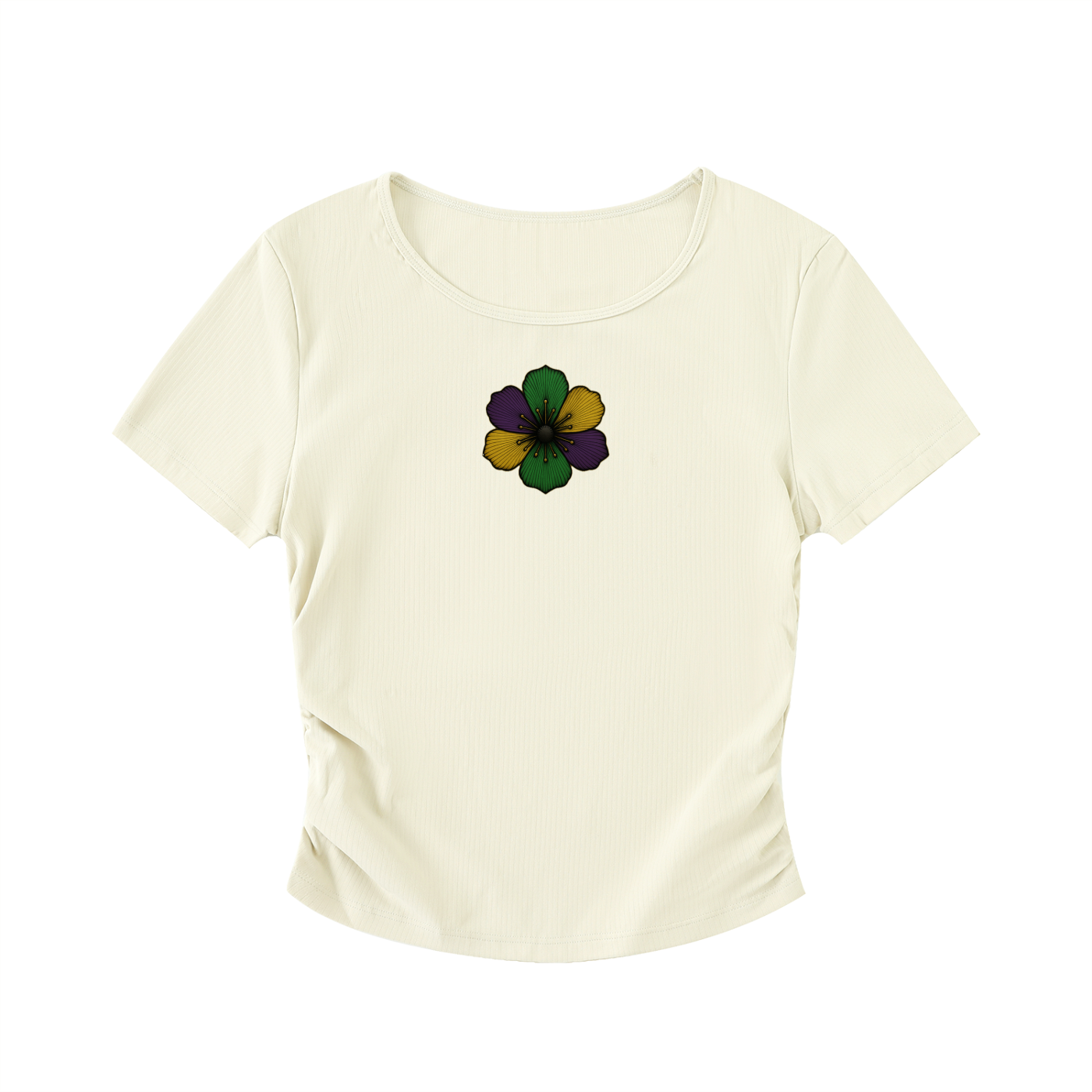 Ruched Bodycon Crop Top