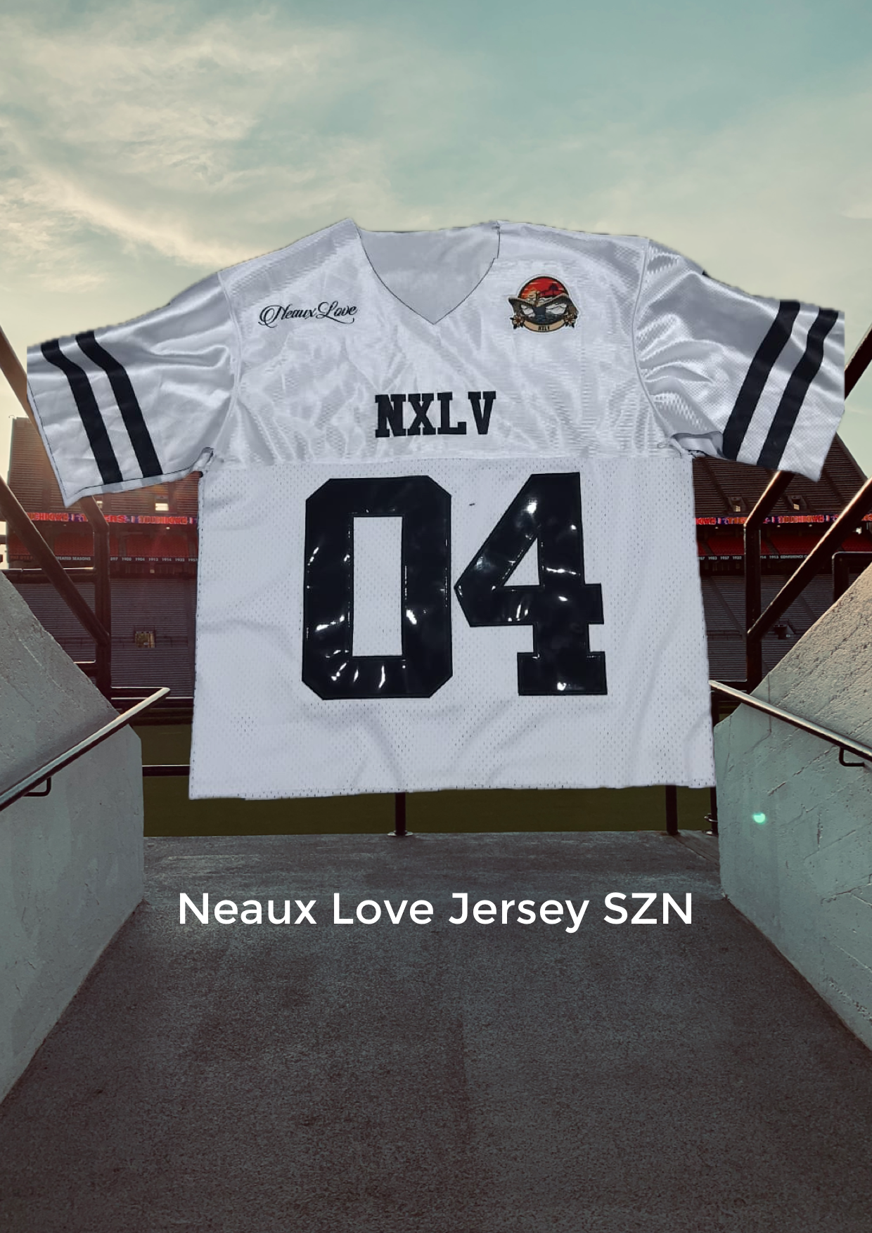 NXLV white jersey