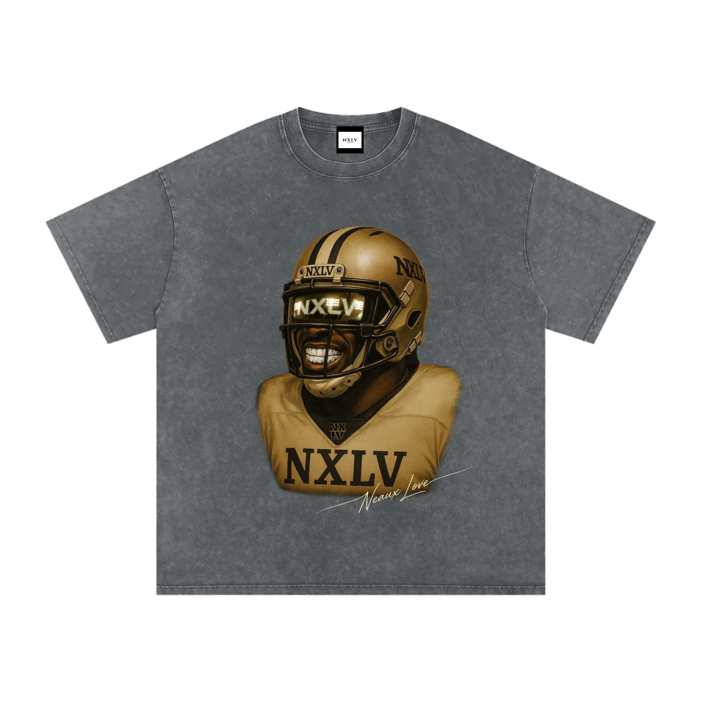 Snow Washed Oversized Cotton T-Shirt