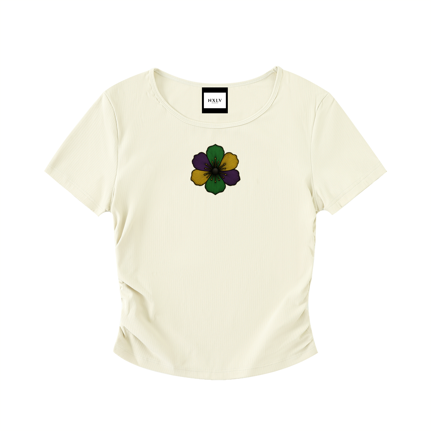 Ruched Bodycon Crop Top