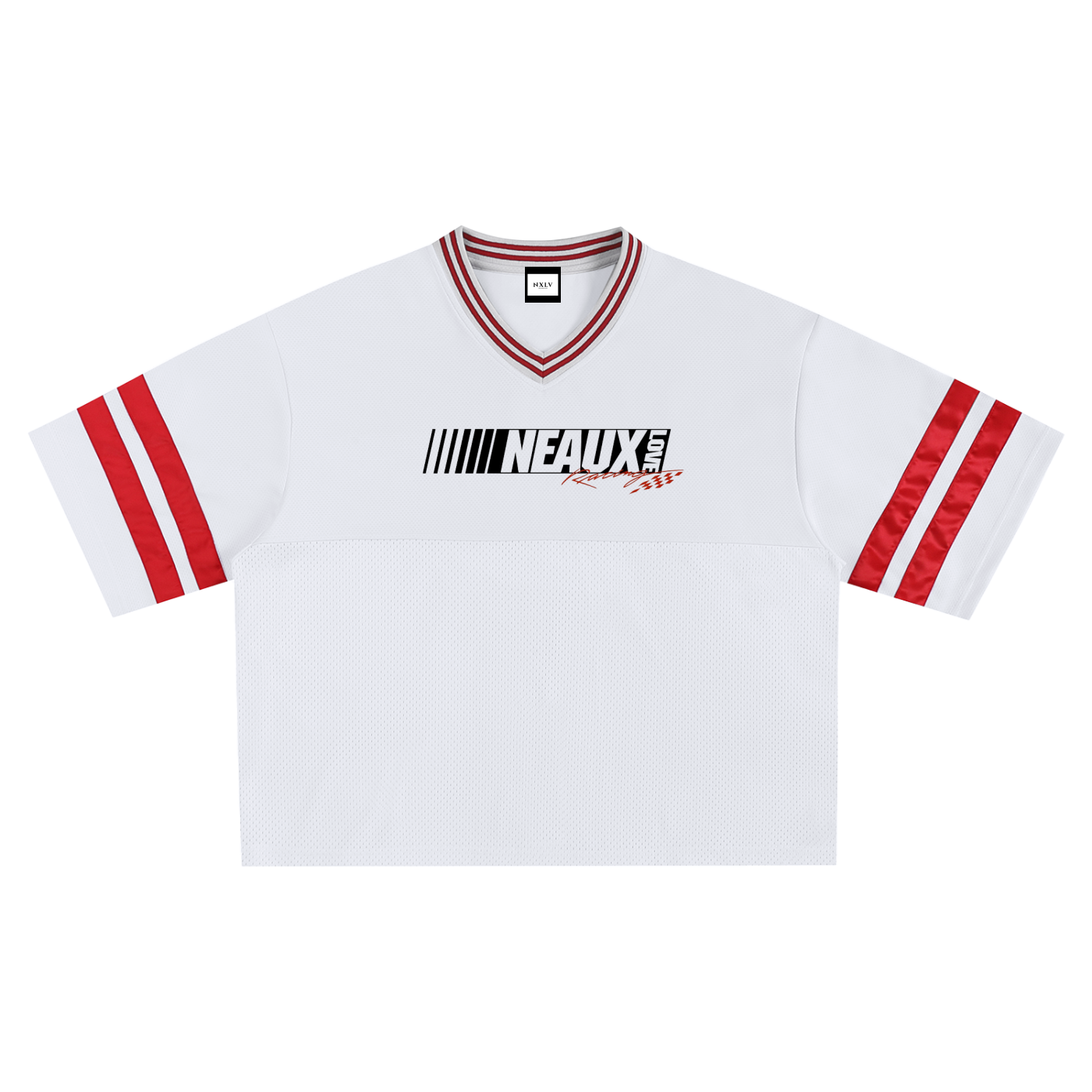 Taped Mesh Boxy T-Shirt