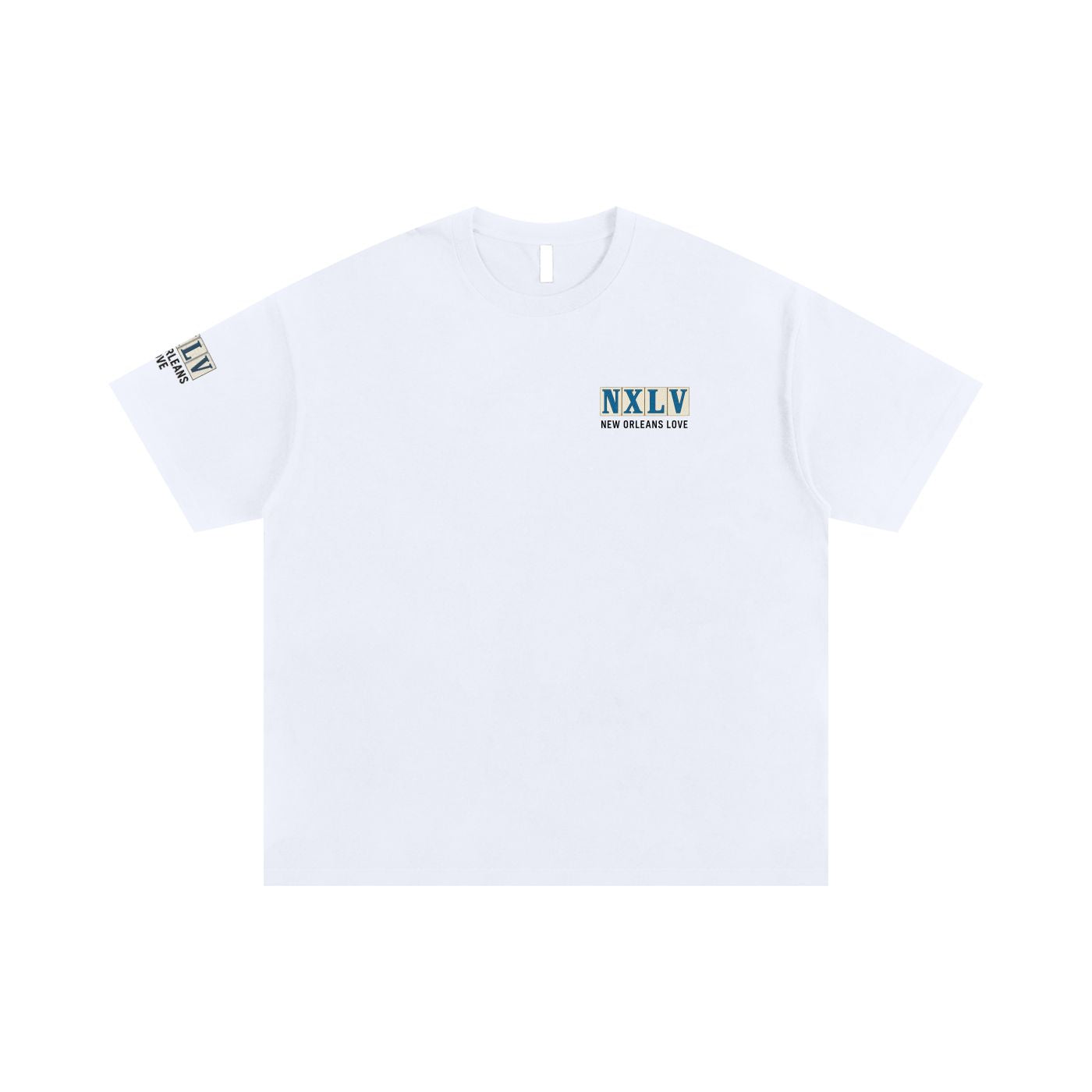 NXLV “504 Tile” Classic Tee – White