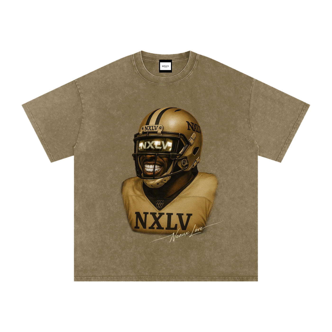 Snow Washed Oversized Cotton T-Shirt