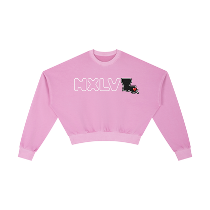 Vintage Washed Cropped Sweatshirt