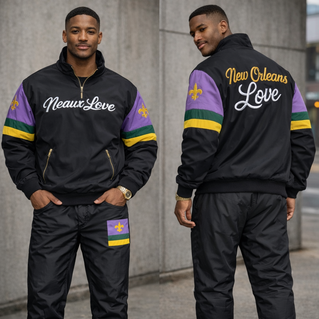 NXLV Madi Gras 26 windbreaker pants
