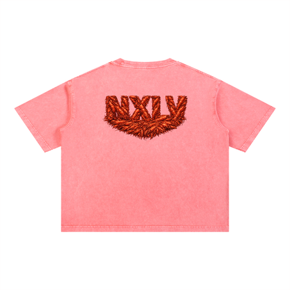 Mineral Wash Boxy Cotton T-Shirt