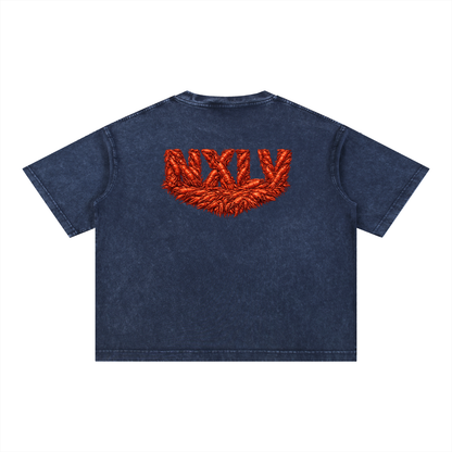 Mineral Wash Boxy Cotton T-Shirt
