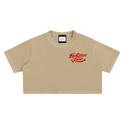 Snow Washed Crop Top