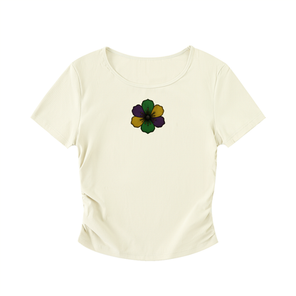 Ruched Bodycon Crop Top