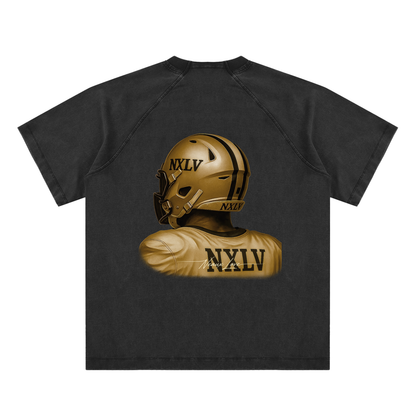 Vintage Washed Raglan Cotton T-Shirt