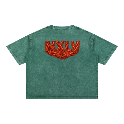 Mineral Wash Boxy Cotton T-Shirt
