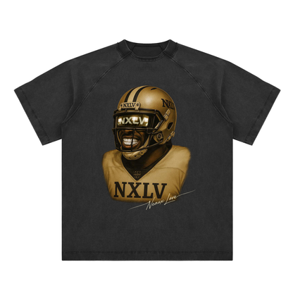 Vintage Washed Raglan Cotton T-Shirt