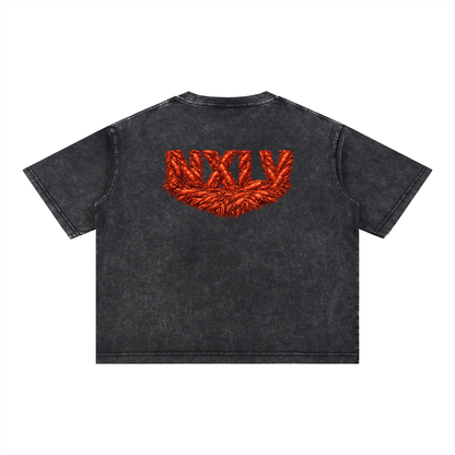 Mineral Wash Boxy Cotton T-Shirt