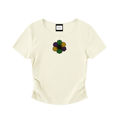 Ruched Bodycon Crop Top