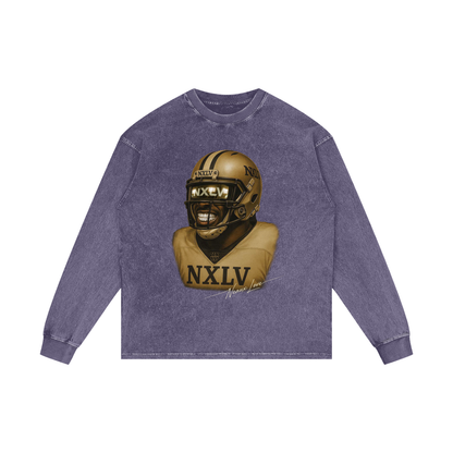 Acid Wash Oversize Long Sleeve T-Shirt