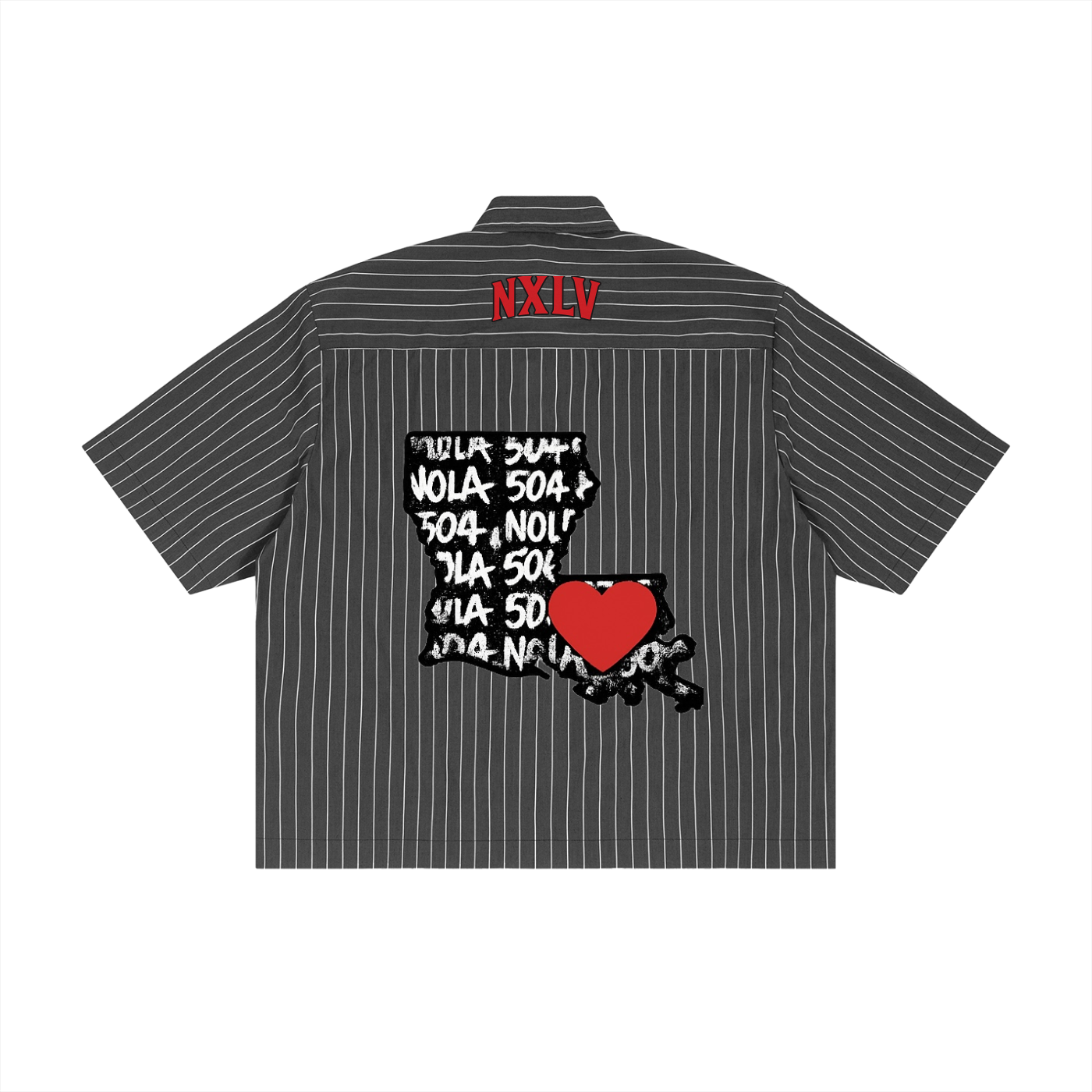 NXLV “504 Love” Pinstripe Button-Up