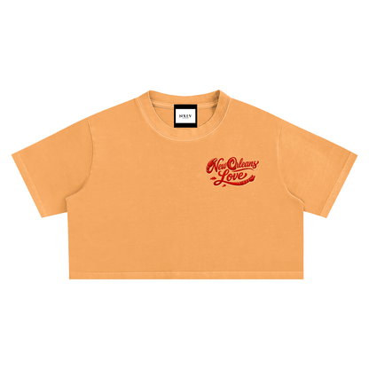 Snow Washed Crop Top