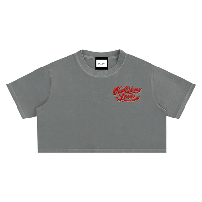 Snow Washed Crop Top
