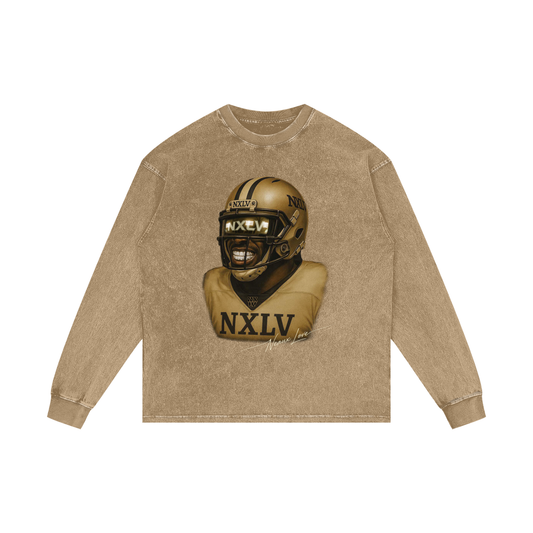 Acid Wash Oversize Long Sleeve T-Shirt