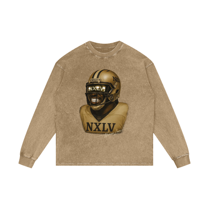 Acid Wash Oversize Long Sleeve T-Shirt