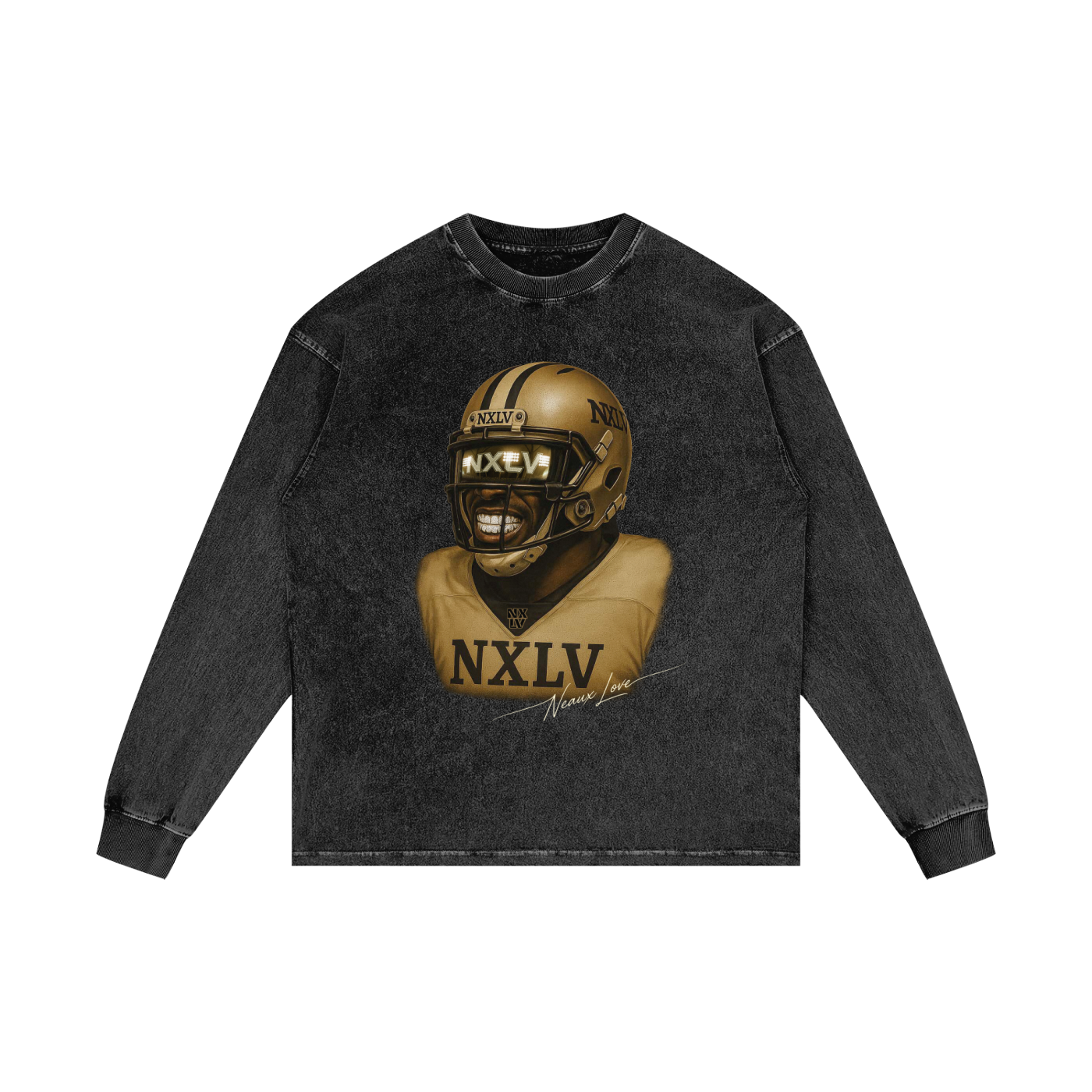 Acid Wash Oversize Long Sleeve T-Shirt