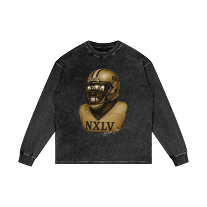 Acid Wash Oversize Long Sleeve T-Shirt