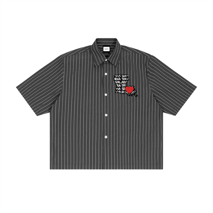 NXLV “504 Love” Pinstripe Button-Up