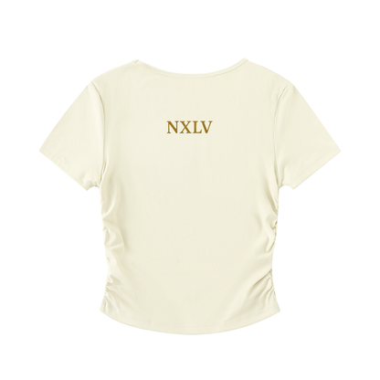 Ruched Bodycon Crop Top