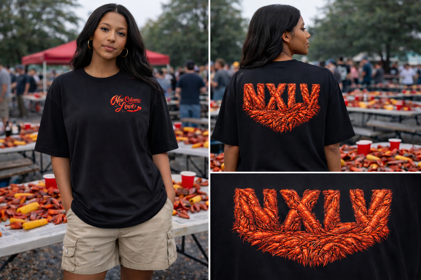 New Orleans Love Crawfish Tee