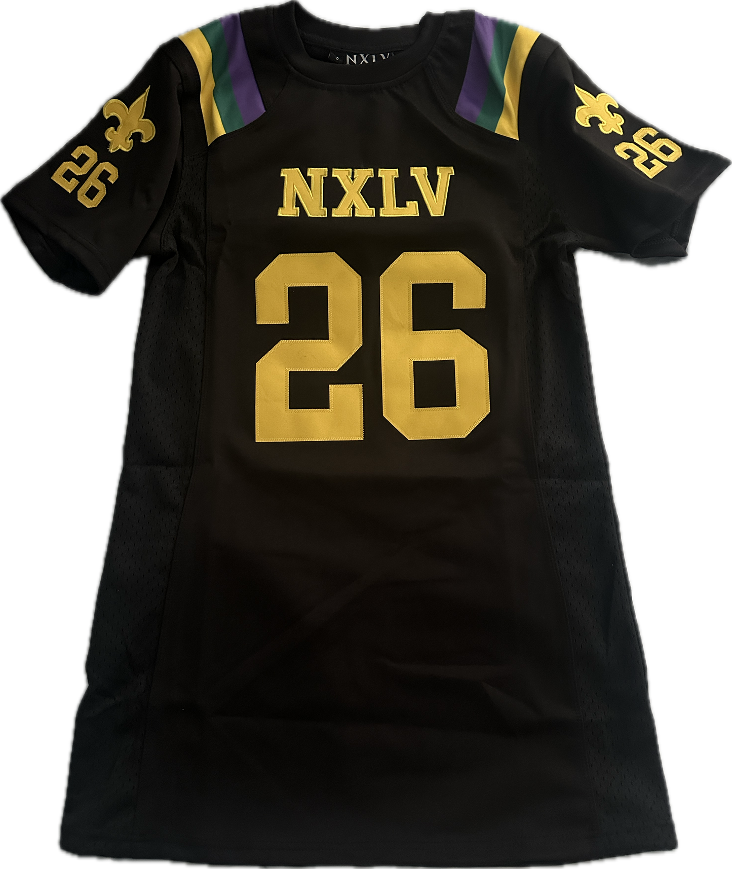 NXLV “26” Mardi Gras Jersey  (WOMEN JERSEY/DRESS)