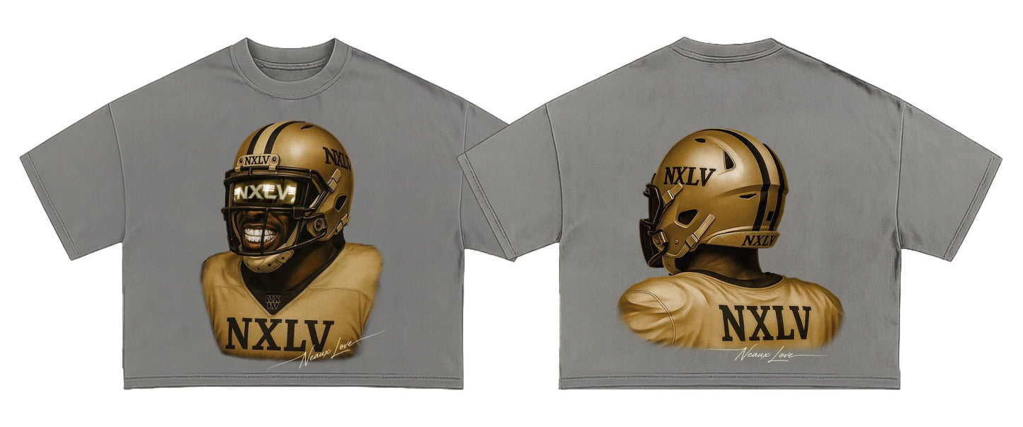 NXLV Gridiron Tee – Ash Edition