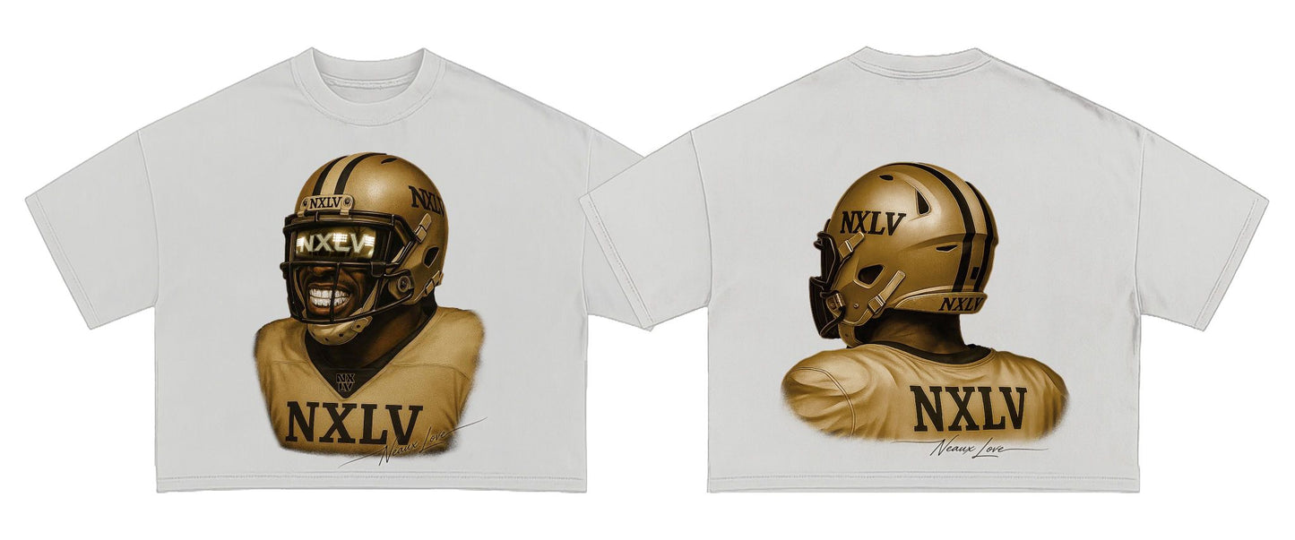 NXLV Gridiron Tee – Classic White