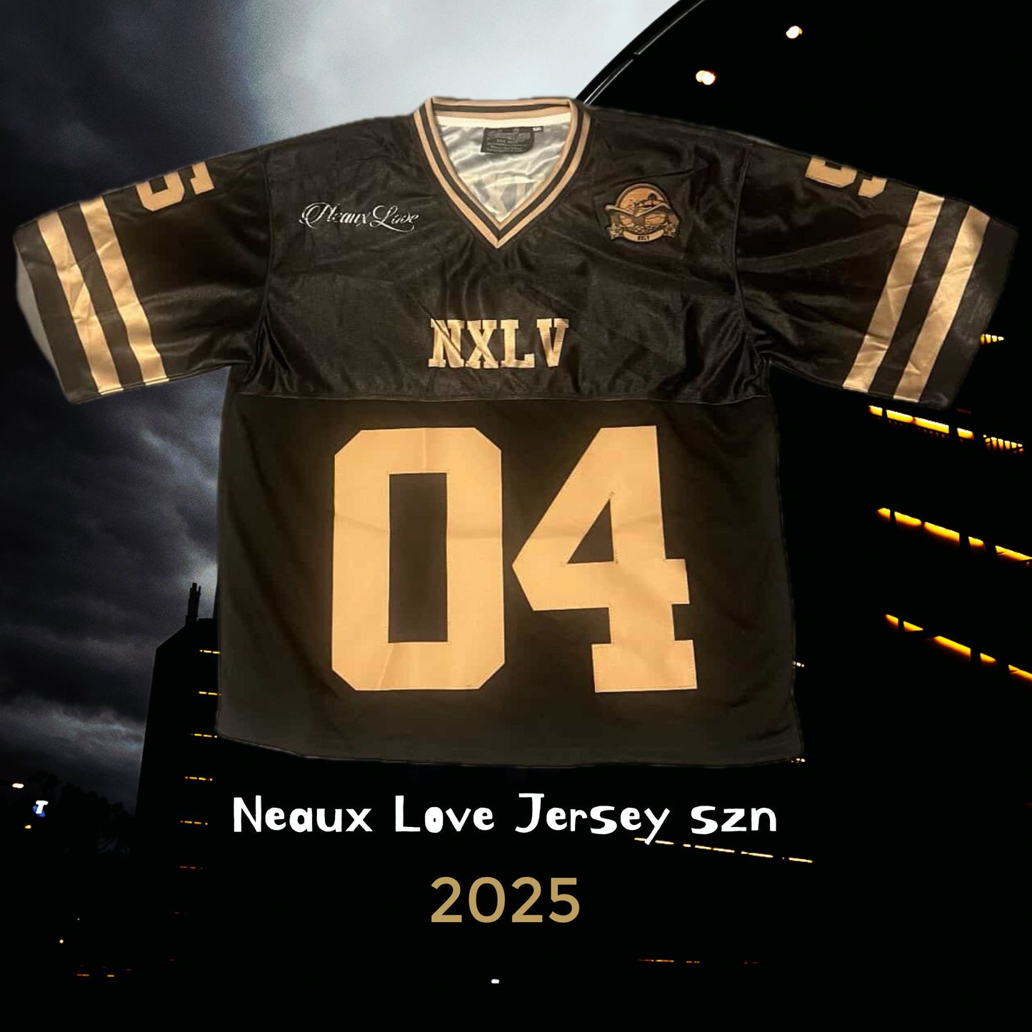 Neaux Love Jersey – Black &amp; Gold 504 Edition