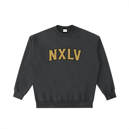 NXLV “Neaux Love” Washed Black Crewneck