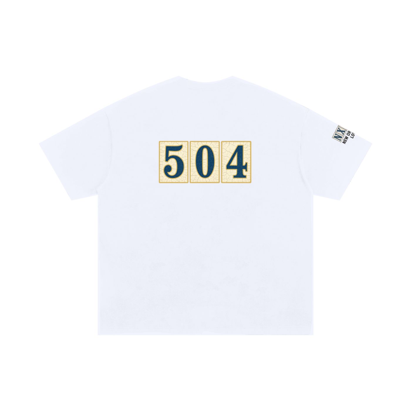 NXLV “504 Tile” Classic Tee – White