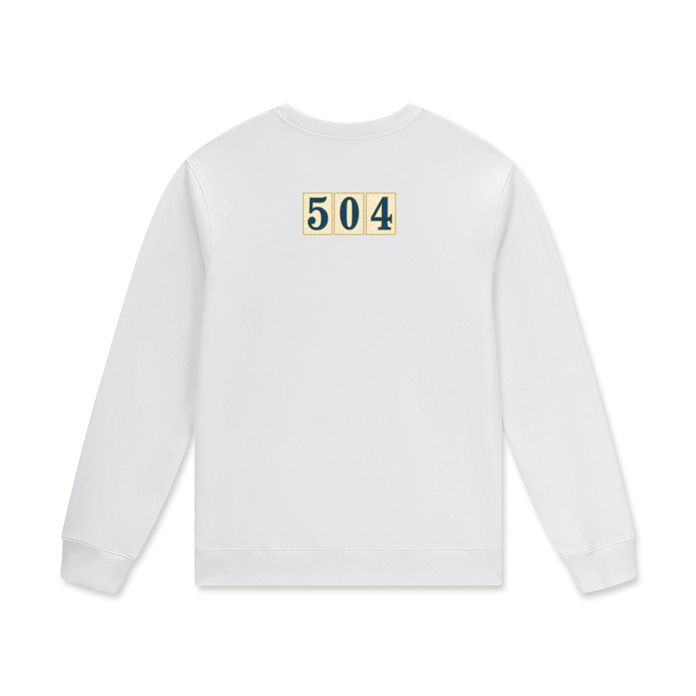 NXLV “504 Tile” Classic Crewneck – White