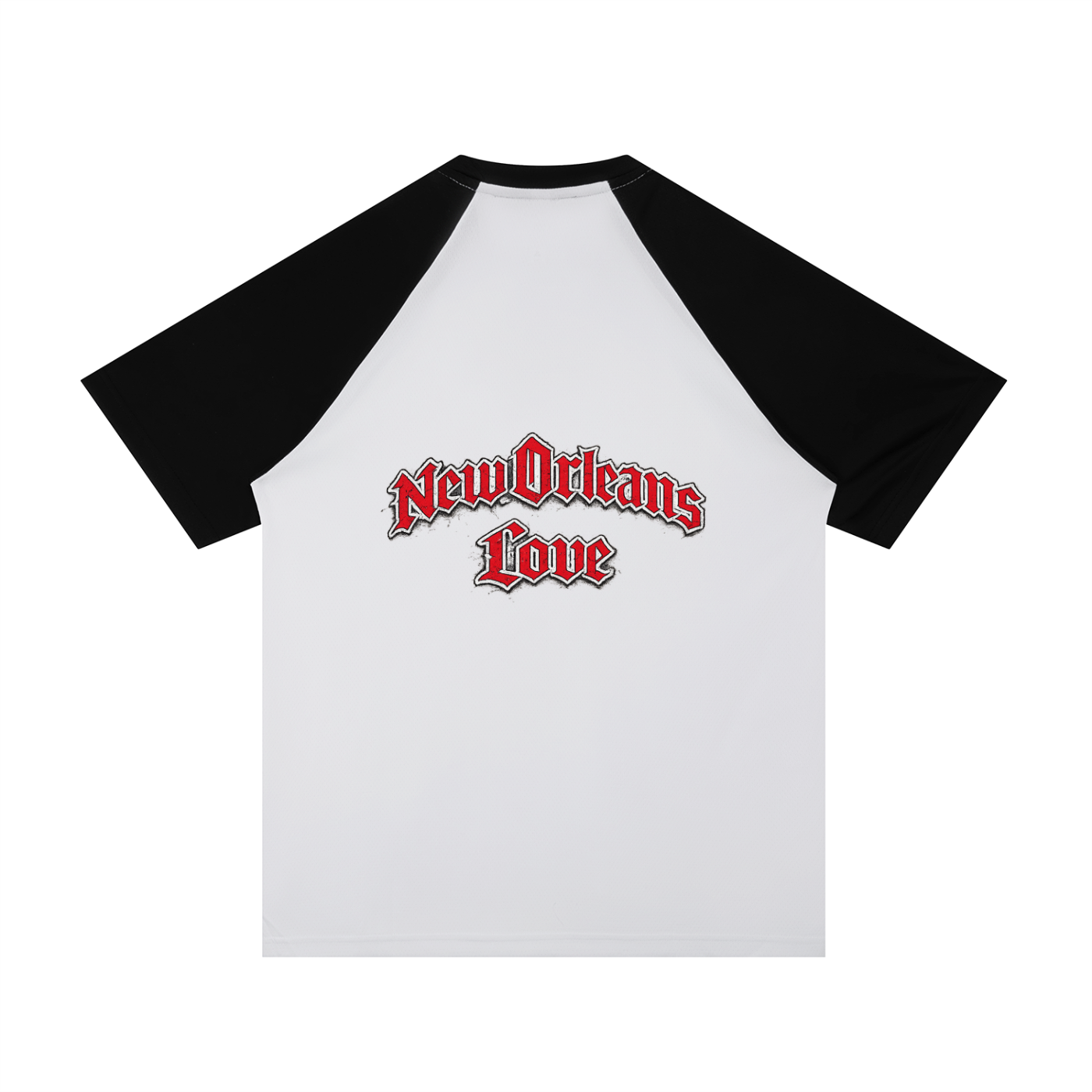 Contrast Raglan Sleeve Mesh T-Shirt