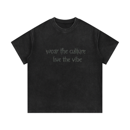 Mineral Wash Waffle Knit T-Shirt