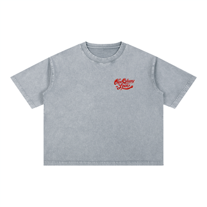 Mineral Wash Boxy Cotton T-Shirt