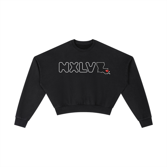 Vintage Washed Cropped Sweatshirt