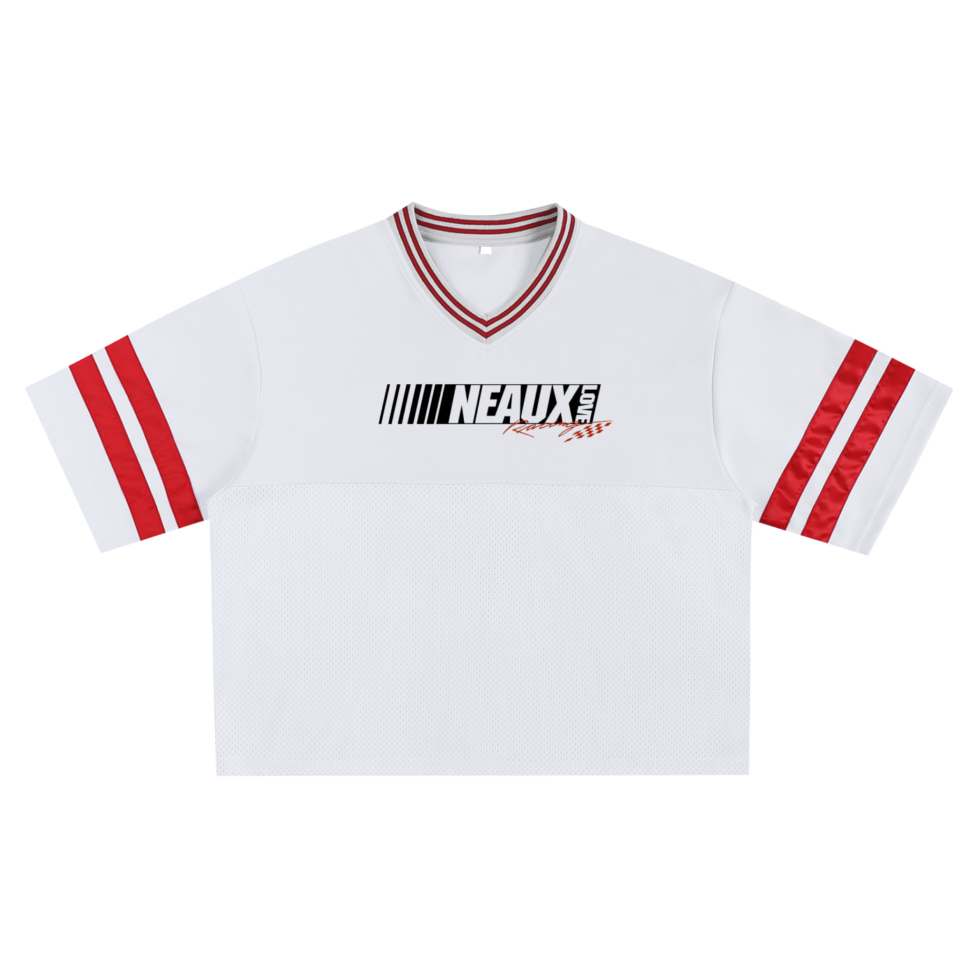 Taped Mesh Boxy T-Shirt