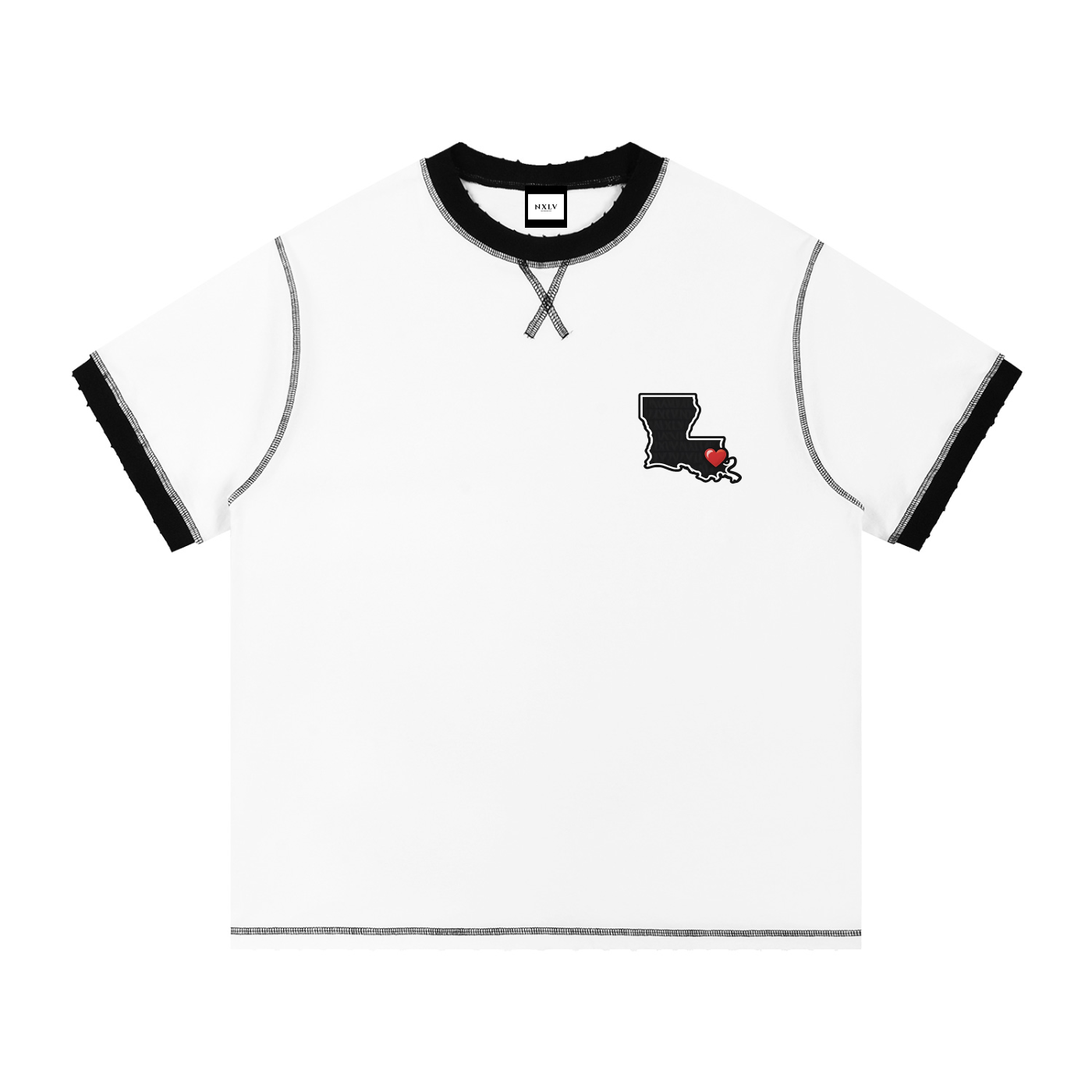 Contrast-Stitched Cotton T-Shirt