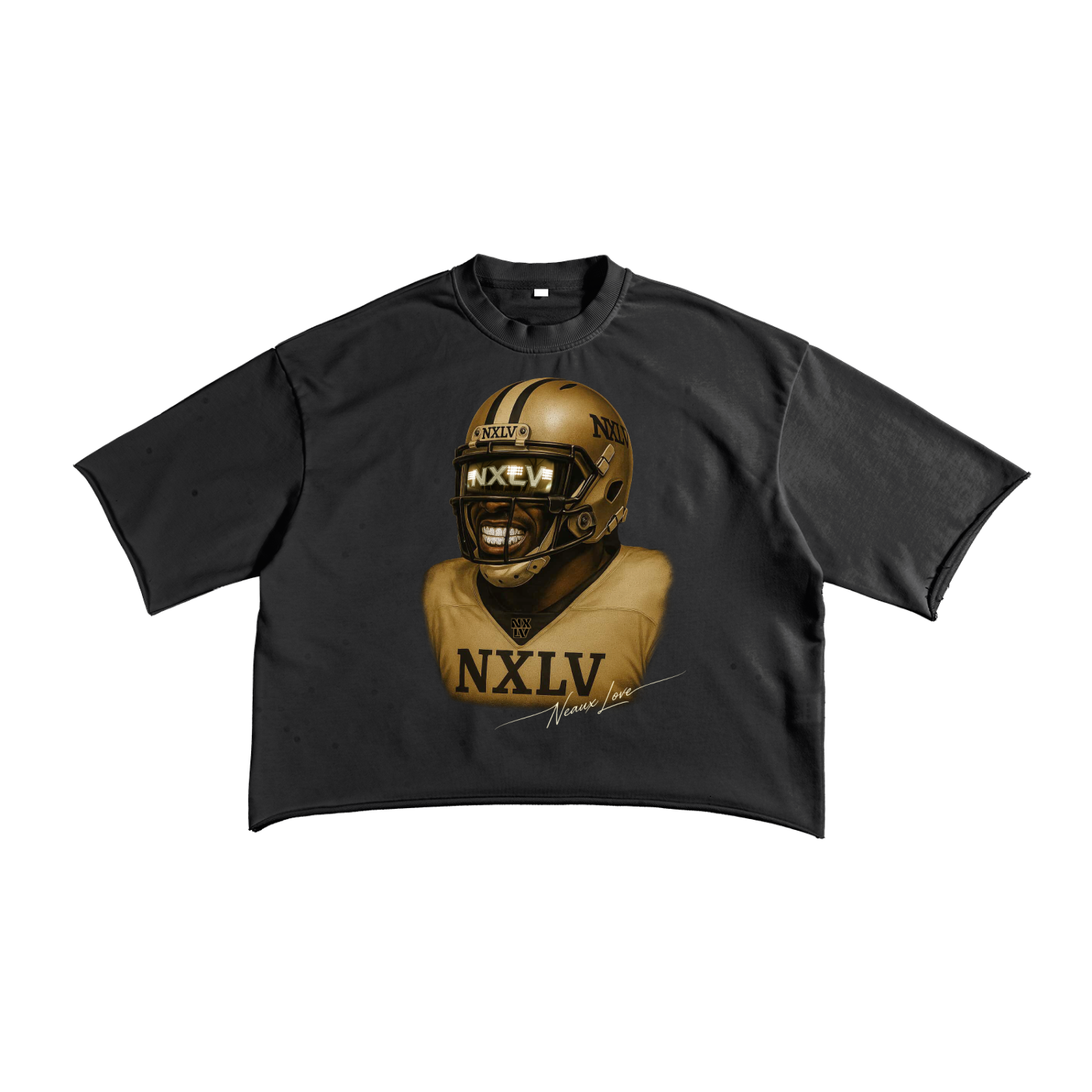 French Terry Raw Edge T-Shirt